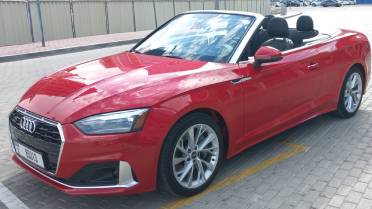 Rent a car with driver in dubai Audi A5 convertible 2022